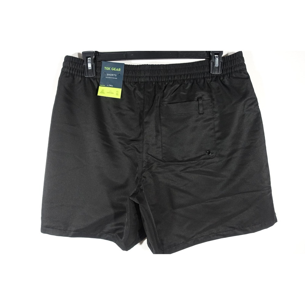 Tek Gear Athletic Shorts Men LT Big and Tall Black Mesh Lining Pockets